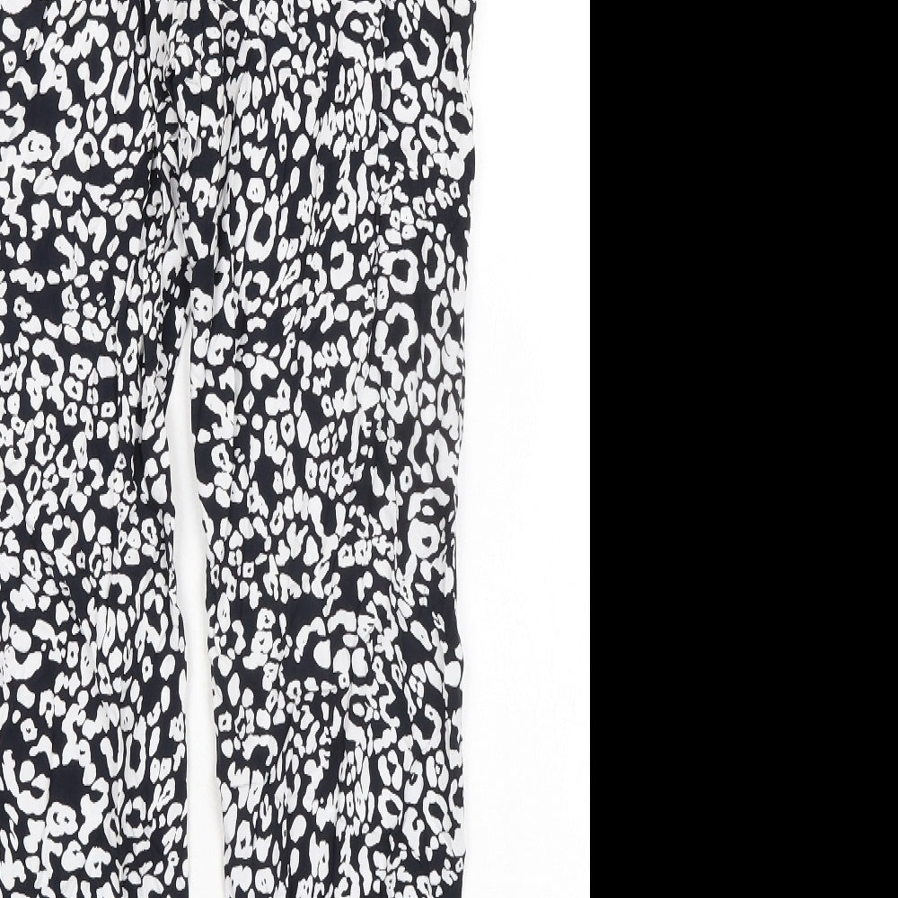 Womens UK Size 8 Marks and Spencer Regular Fit Black Trousers