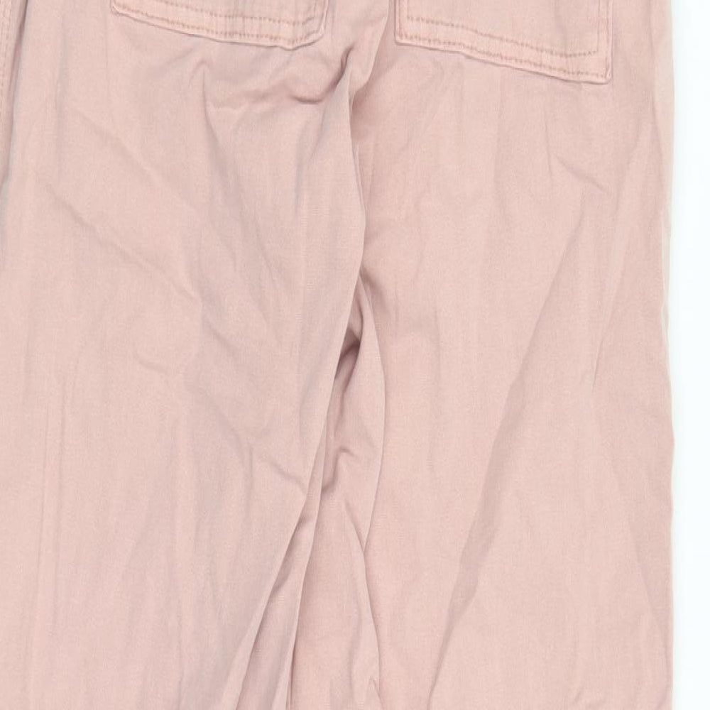 Womens UK Size 8 Marks and Spencer Regular Fit Pink Trousers