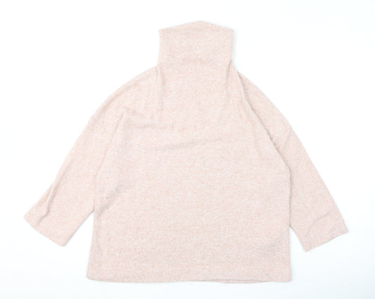 Womens UK Size M Stradivarius Pink Pullover Jumper