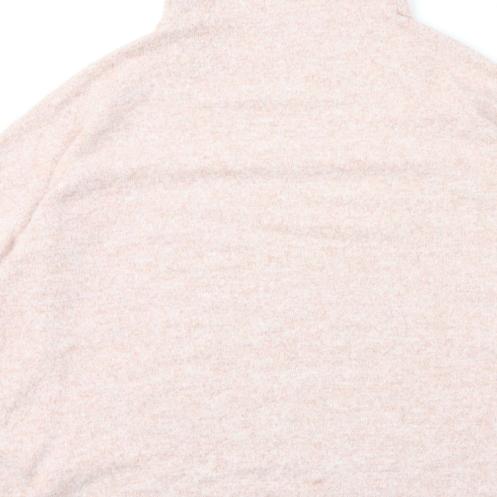Womens UK Size M Stradivarius Pink Pullover Jumper