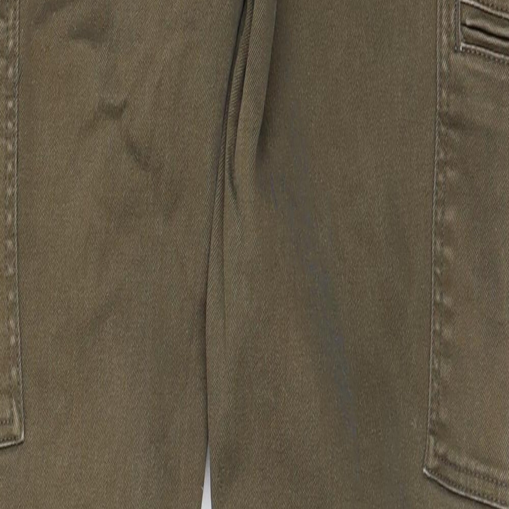 Promod Womens Brown Cotton Skinny Jeans Size 30 in L28 in Regular Zip - Cargo Style
