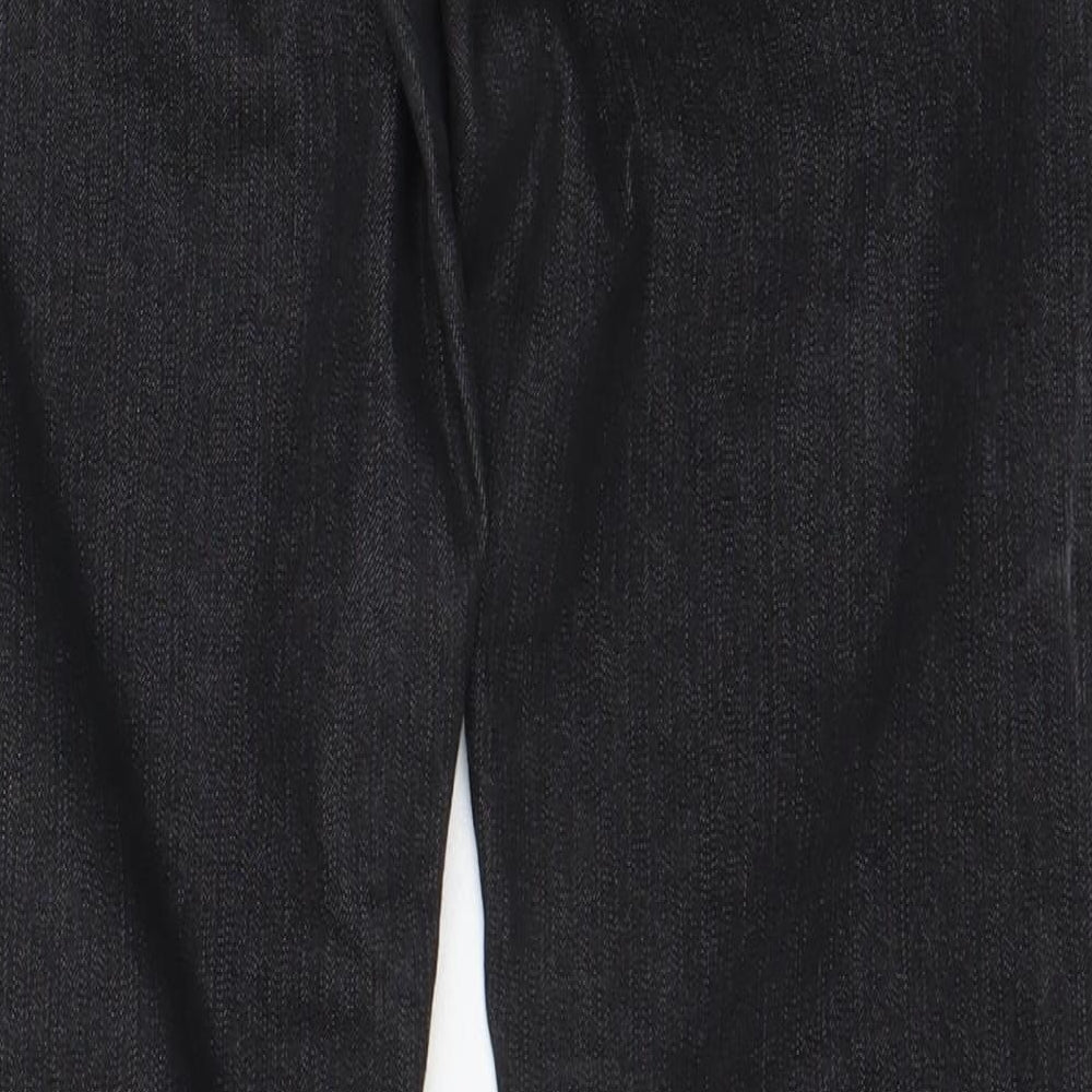 Dorothy Perkins Womens Black Cotton Skinny Jeans Size 10 L28 in Regular Zip