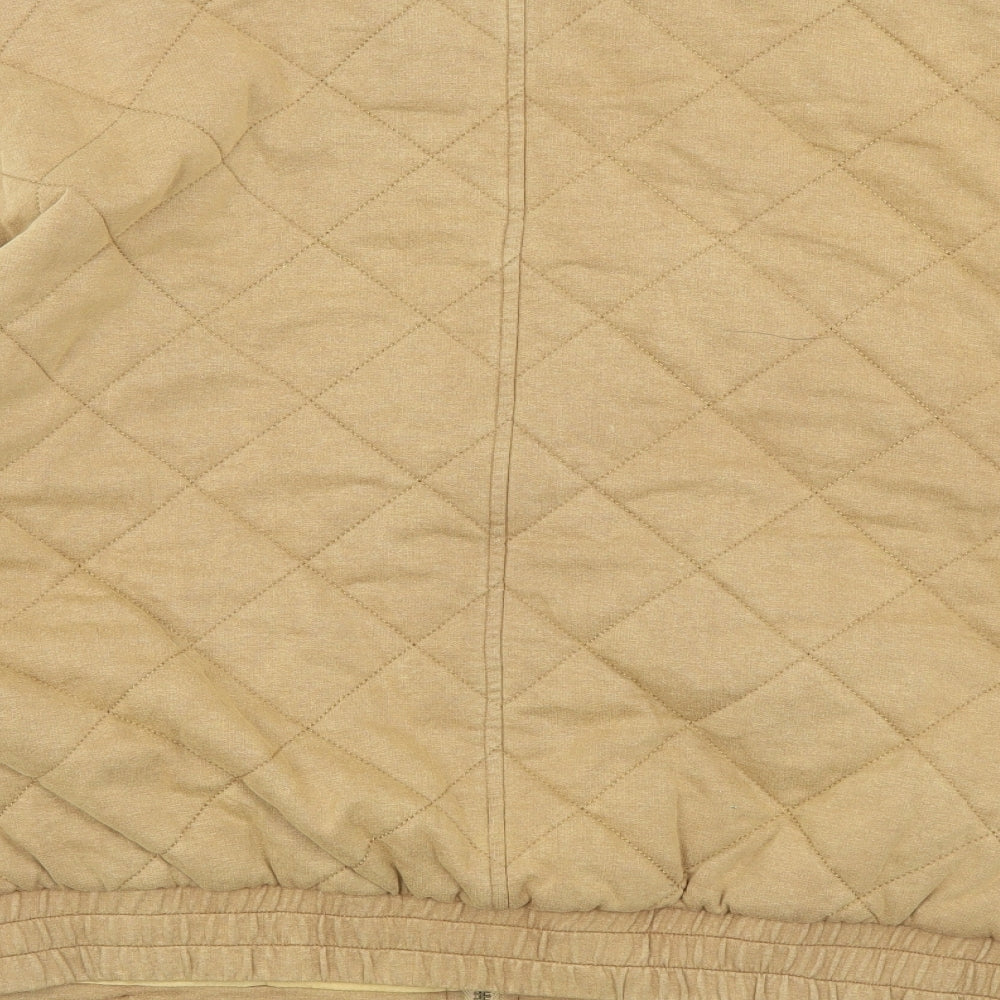 7 For All Mankind Mens Yellow Quilted Jacket Size XL Zip