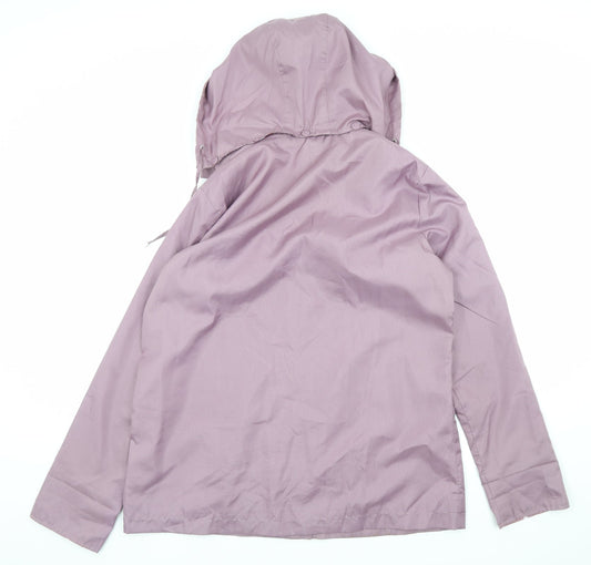 Womens UK Size 14 Anne De Lancay Purple Rain Coat