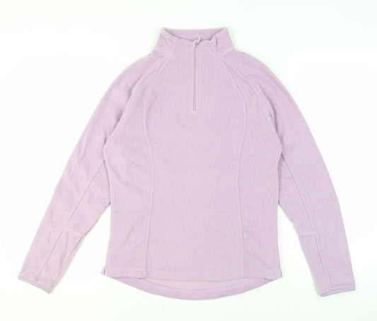 Womens UK Size S Quechua Purple 1/2 Zip