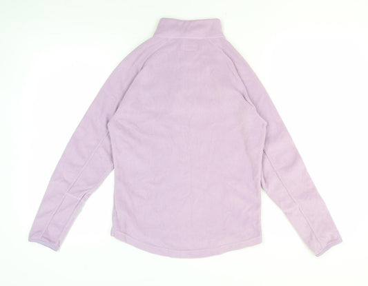 Womens UK Size S Quechua Purple 1/2 Zip