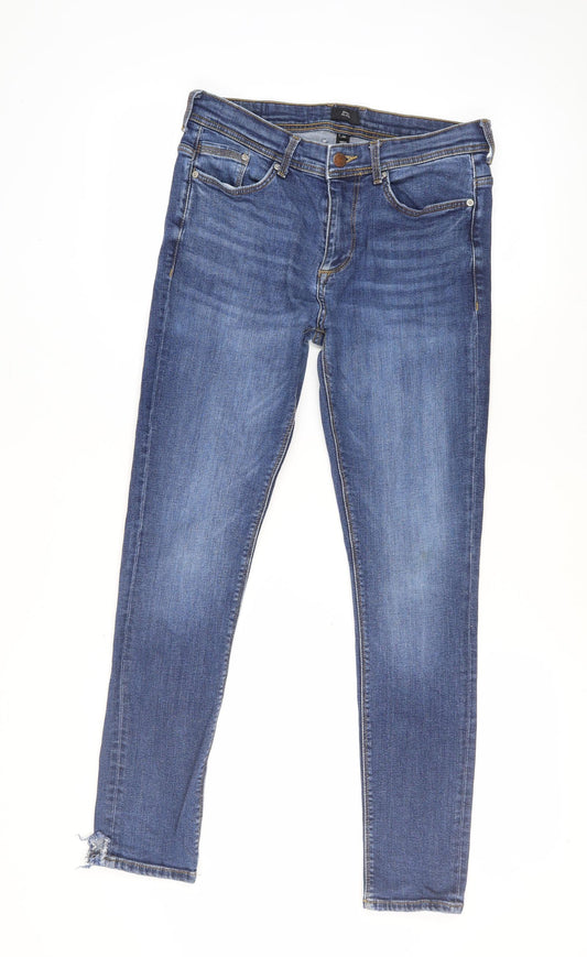 Womens UK Size 30 River Island Slim Fit Skinny Blue Jeans