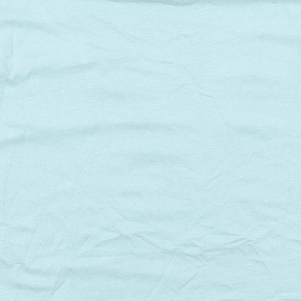 Marks and Spencer Boys Green Cotton Basic T-Shirt Size 7-8 Years Round Neck - Pocket