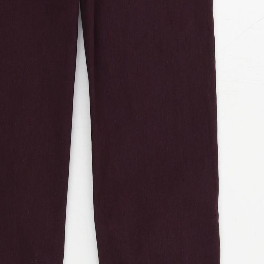 Oasis Womens Purple Cotton Skinny Jeans Size 10 L31 in Regular Zip