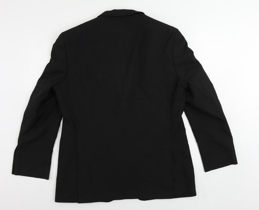 Mens UK Size 42 Greenwoods Regular Black Suit Jacket