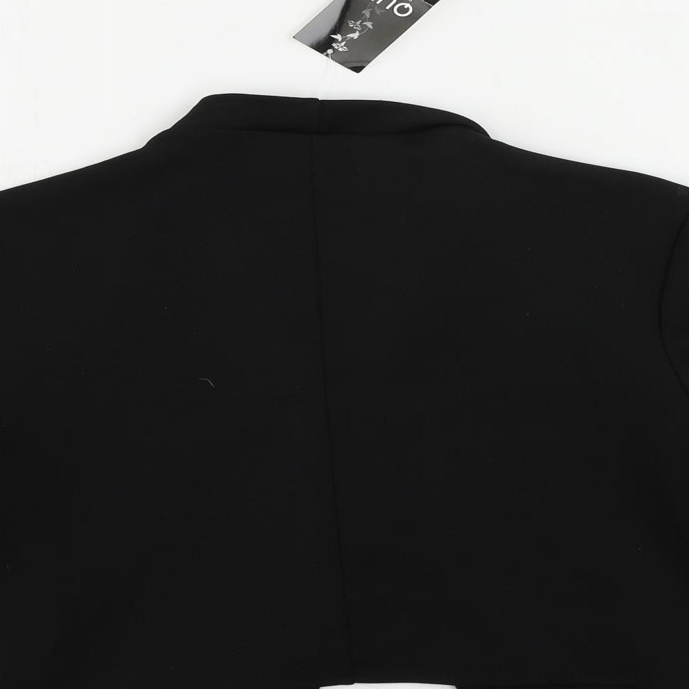 Quiz Womens Black Jacket Blazer Size 16 - Open