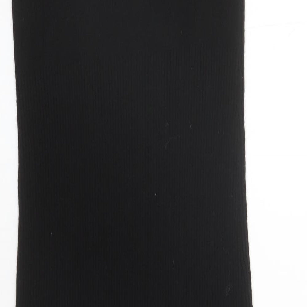Z Supply Womens Black Polyester Pencil Dress Size M V-Neck Pullover