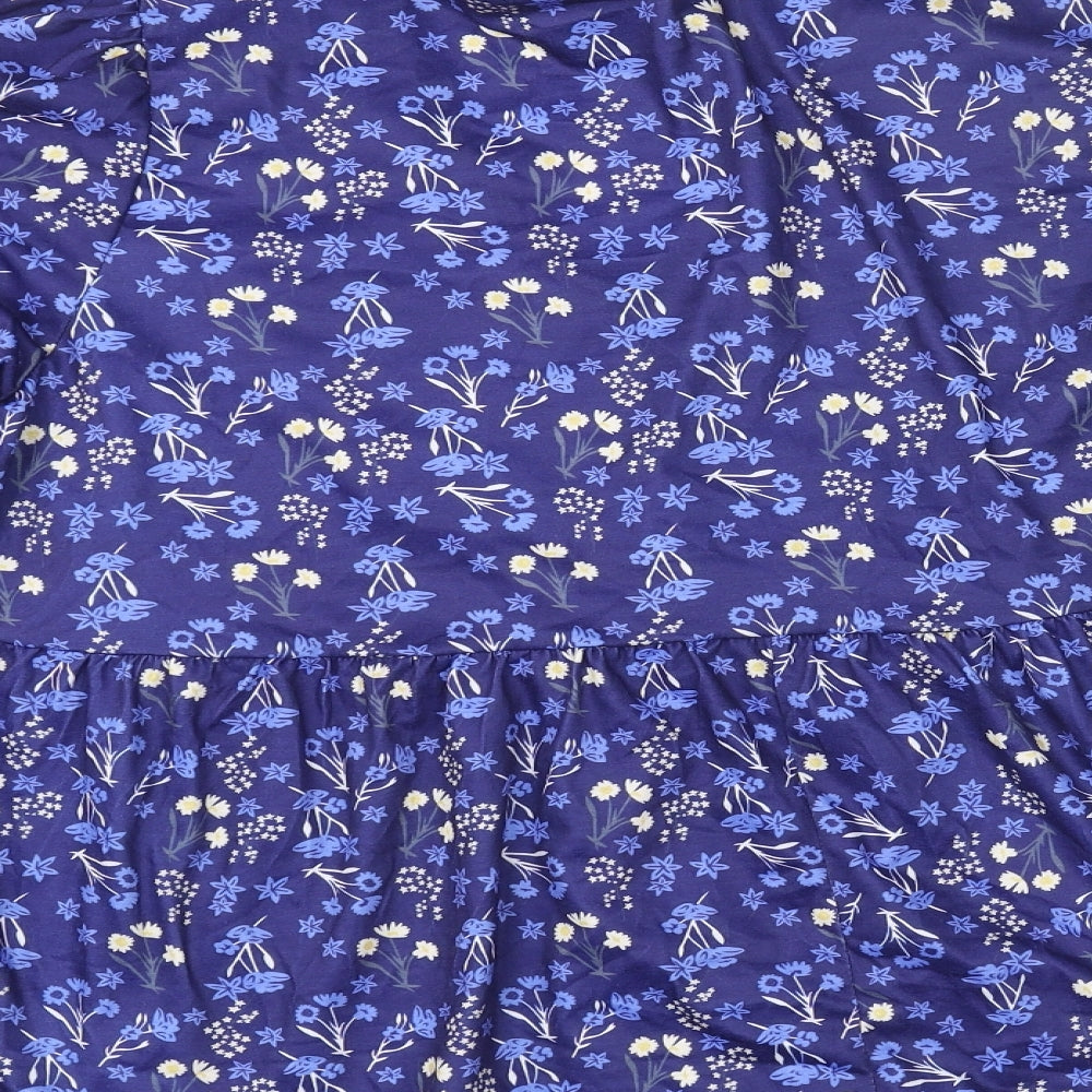 Womens UK Size 16 In the Style Blue Basic Blouse