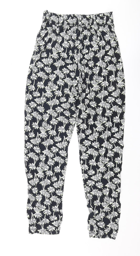 Womens UK Size 8 Marks and Spencer Regular Fit Blue Trousers
