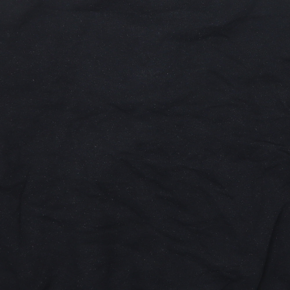 Womens UK Size M Pull&Bear Black Pullover Sweatshirt