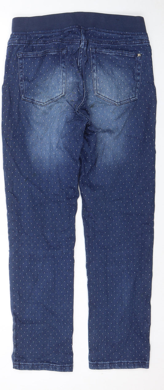 Maine Womens Blue Geometric Cotton Jegging Jeans Size 10 L20 in Regular