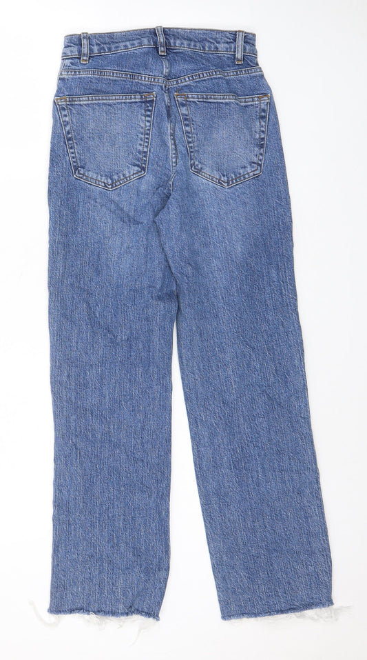 ASOS Womens Blue Cotton Cropped Jeans Size 25 in L26 in Regular Zip - Customized Length