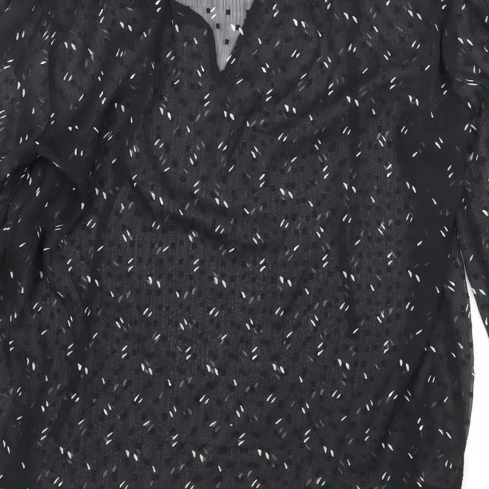 Womens UK Size 6 Marks and Spencer Black Basic Blouse