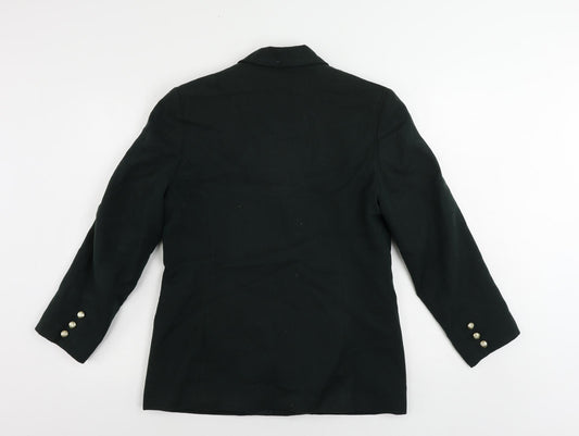 First Avenue Womens Green Jacket Blazer Size 12 Button