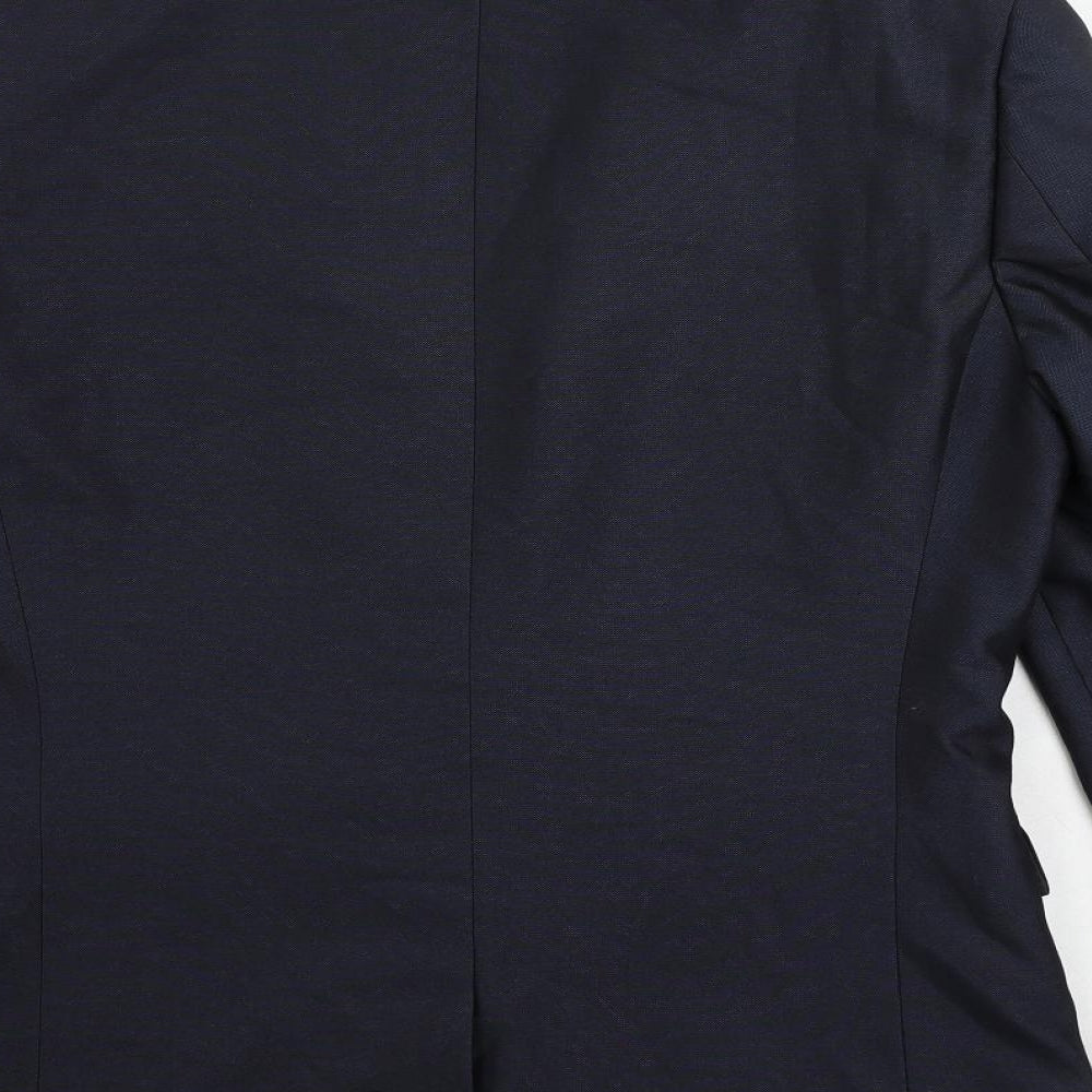 Mens UK Size 38 NEXT Regular Blue Suit 3 Piece