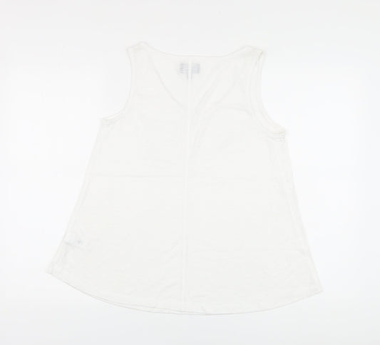 Womens UK Size 10 NEXT White Basic T-Shirt