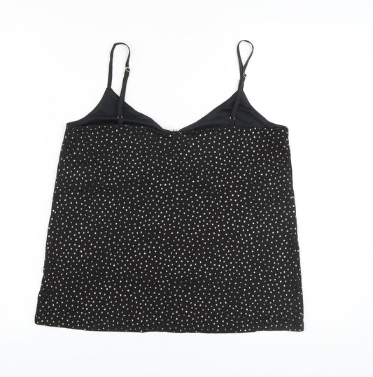 Womens UK Size 10 Warehouse Black Camisole Tank