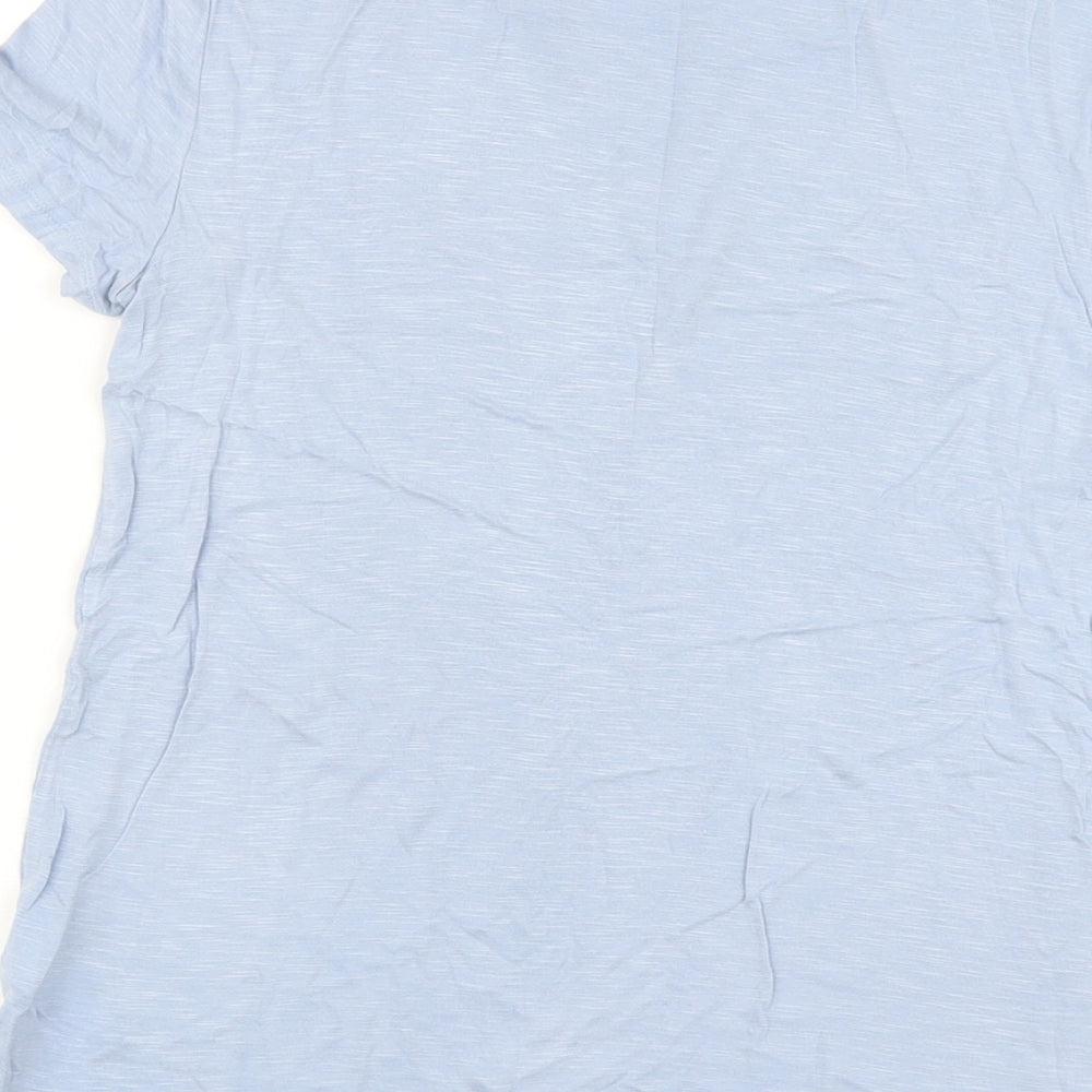 Womens UK Size S Gap Blue Basic T-Shirt