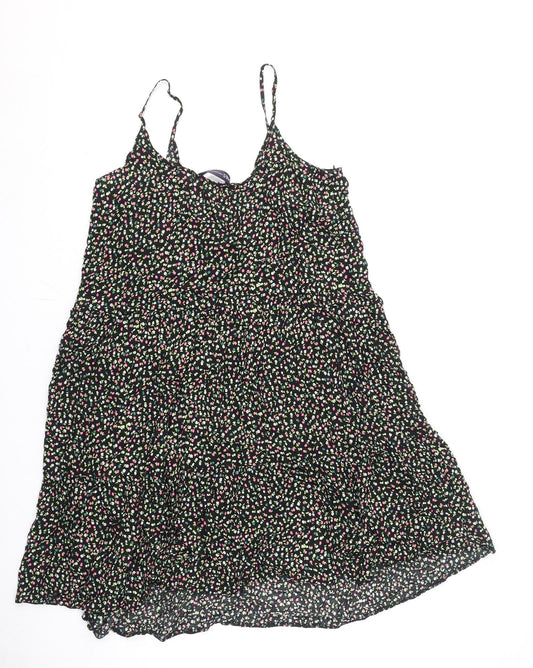 Marks and Spencer Womens Multicoloured Floral Polyester A-Line Size 12 Scoop Neck Pullover