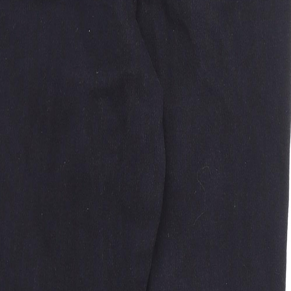 NEXT Womens Black Cotton Straight Jeans Size 6 L25 in Regular Zip