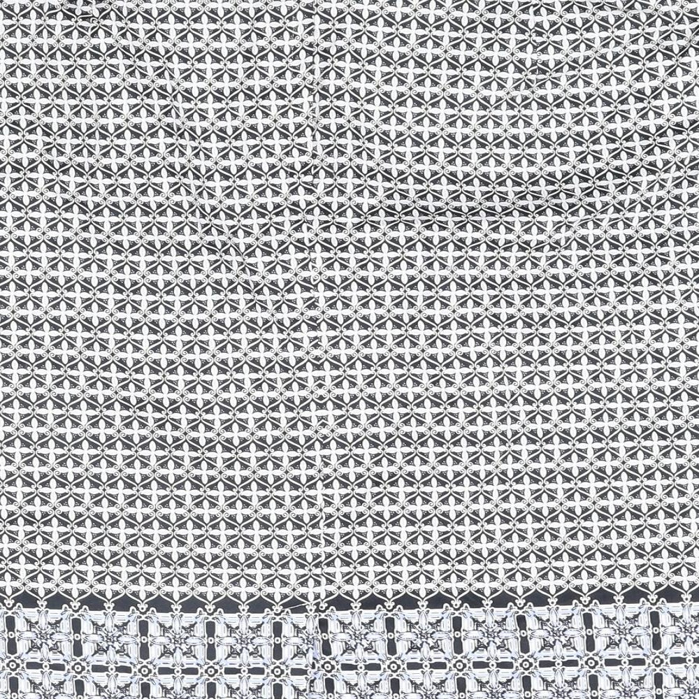 Marks and Spencer Womens Blue Geometric Cotton Straight & Pencil Skirt Size 16 Zip