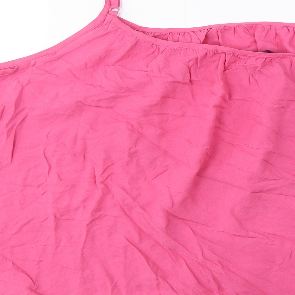 Womens UK Size 22 Marks and Spencer Pink Camisole Tank