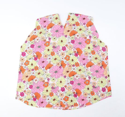 Womens UK Size 24 Marks and Spencer Multicoloured Basic Tank