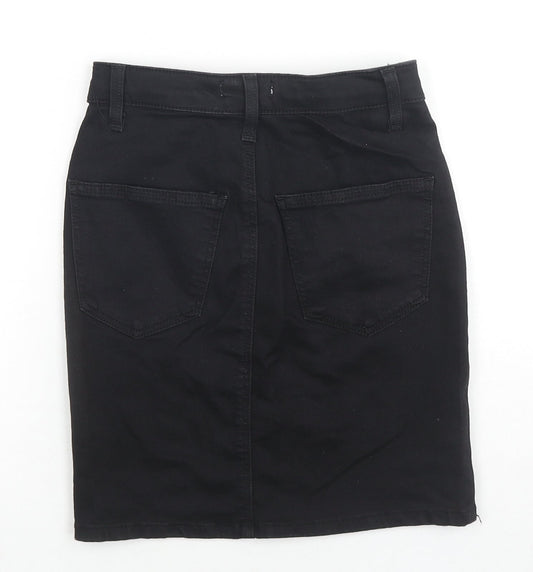 Womens UK Size 6 Topshop A-Line Denim Skirt