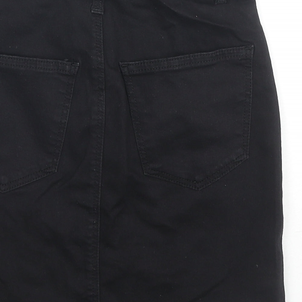 Womens UK Size 6 Topshop A-Line Denim Skirt