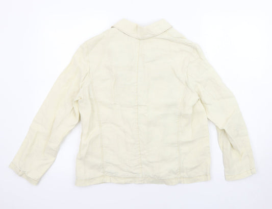 Womens UK Size 10 River Island Ivory Jacket