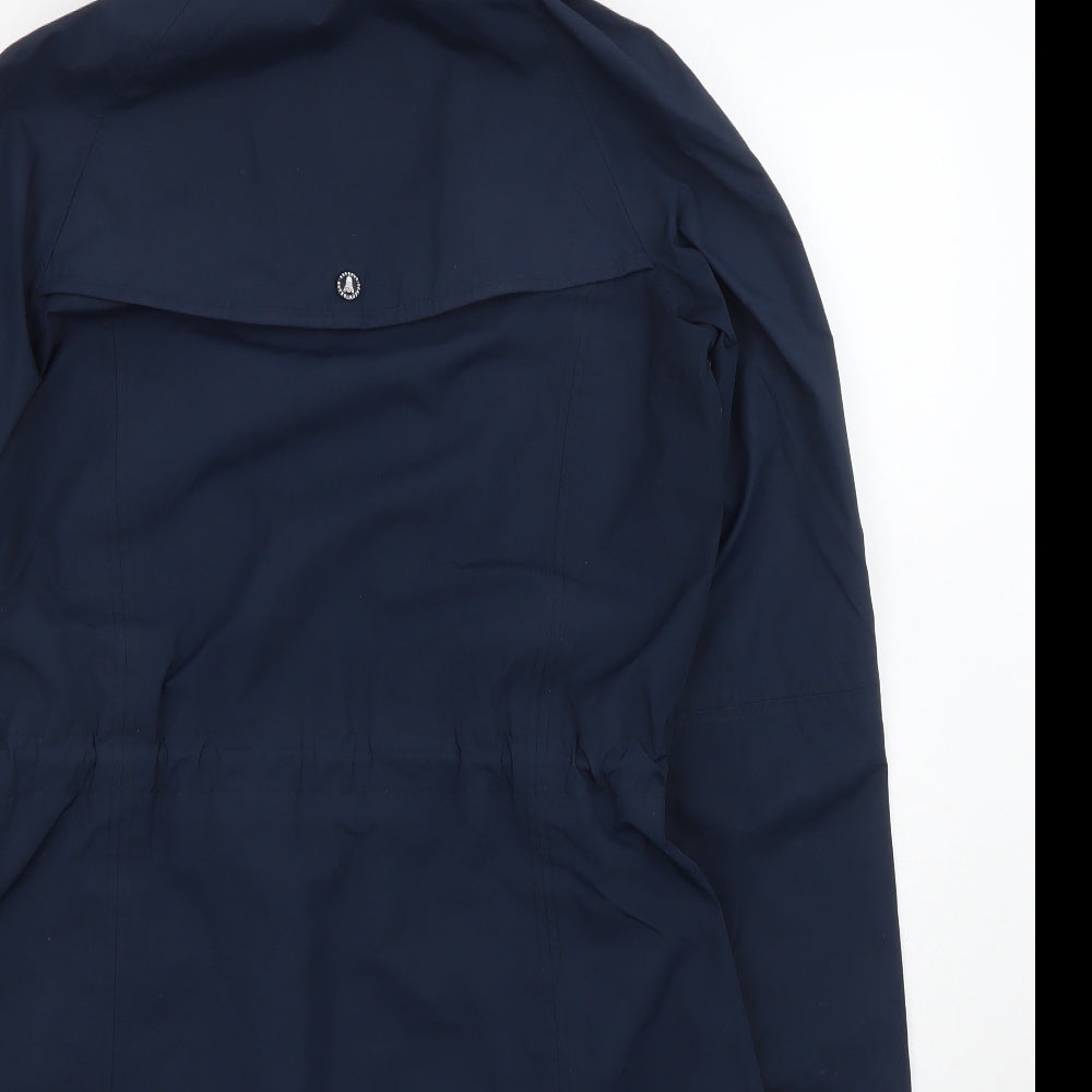 Barbara Womens Blue Jacket Size 10 Zip