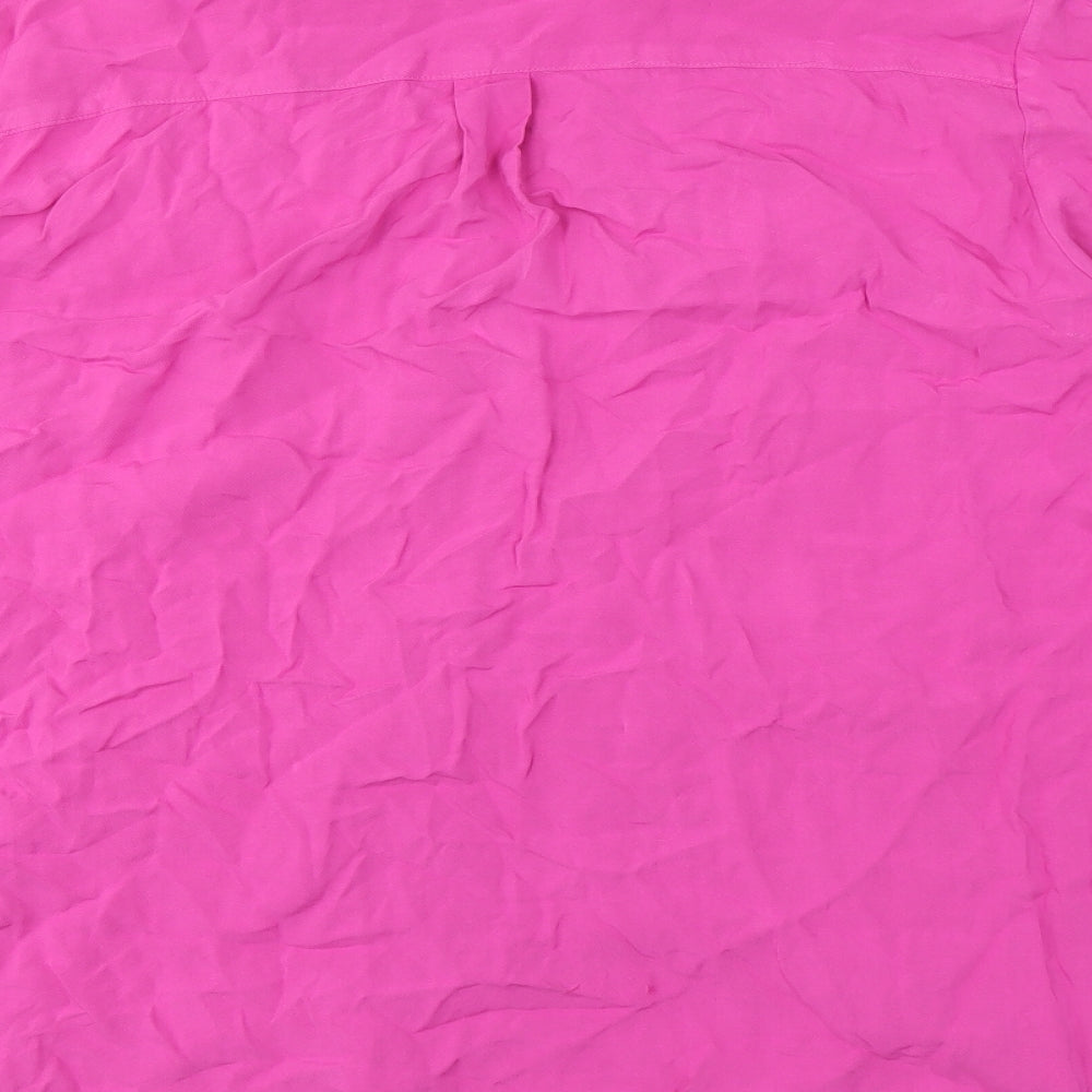 Womens UK Size 2 Hawes & Curtis Pink Basic Button-Up