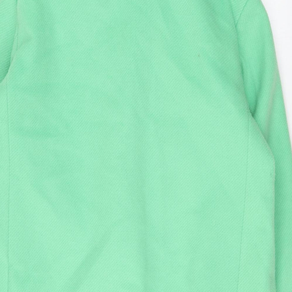 Womens UK Size 12 Marks and Spencer Green Overcoat