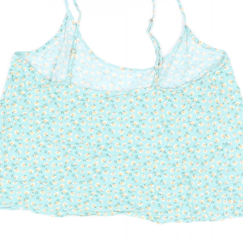 Womens UK Size 14 Marks and Spencer Green Camisole T-Shirt