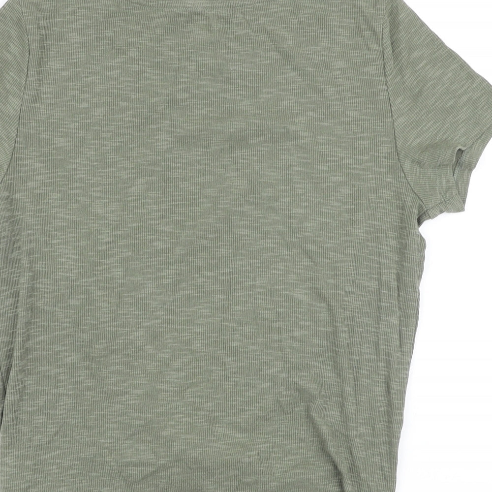 Womens UK Size S Gap Green Basic T-Shirt
