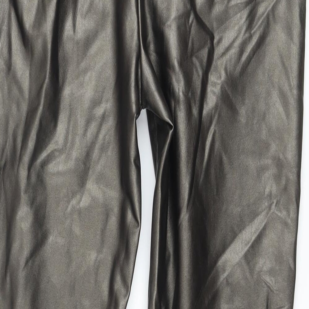 Womens UK Size 8 Marks and Spencer Regular Fit Jegging Gold Trousers