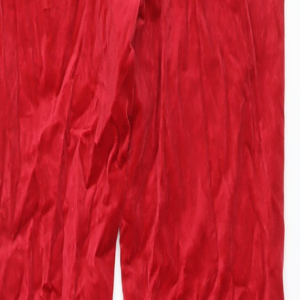 Womens UK Size 8 Marks and Spencer Regular Fit Red Trousers
