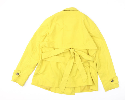 Womens UK Size 14 Marks and Spencer Yellow Overcoat
