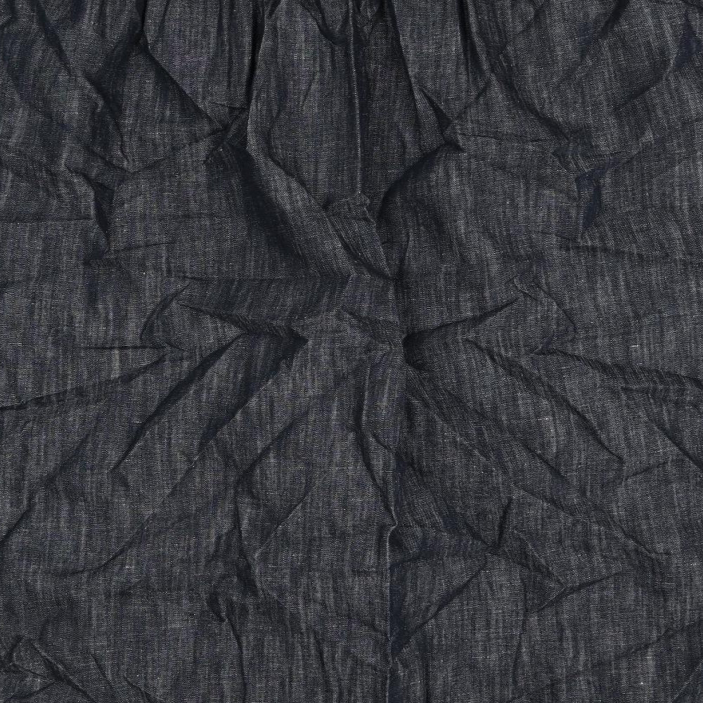 Marks and Spencer Womens Blue Cotton Peasant Skirt Size 20 Zip