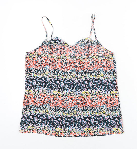 Womens UK Size 10 Oasis Multicoloured Camisole Blouse