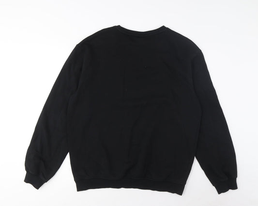 Mens UK Size S H&M Black Pullover Sweatshirt