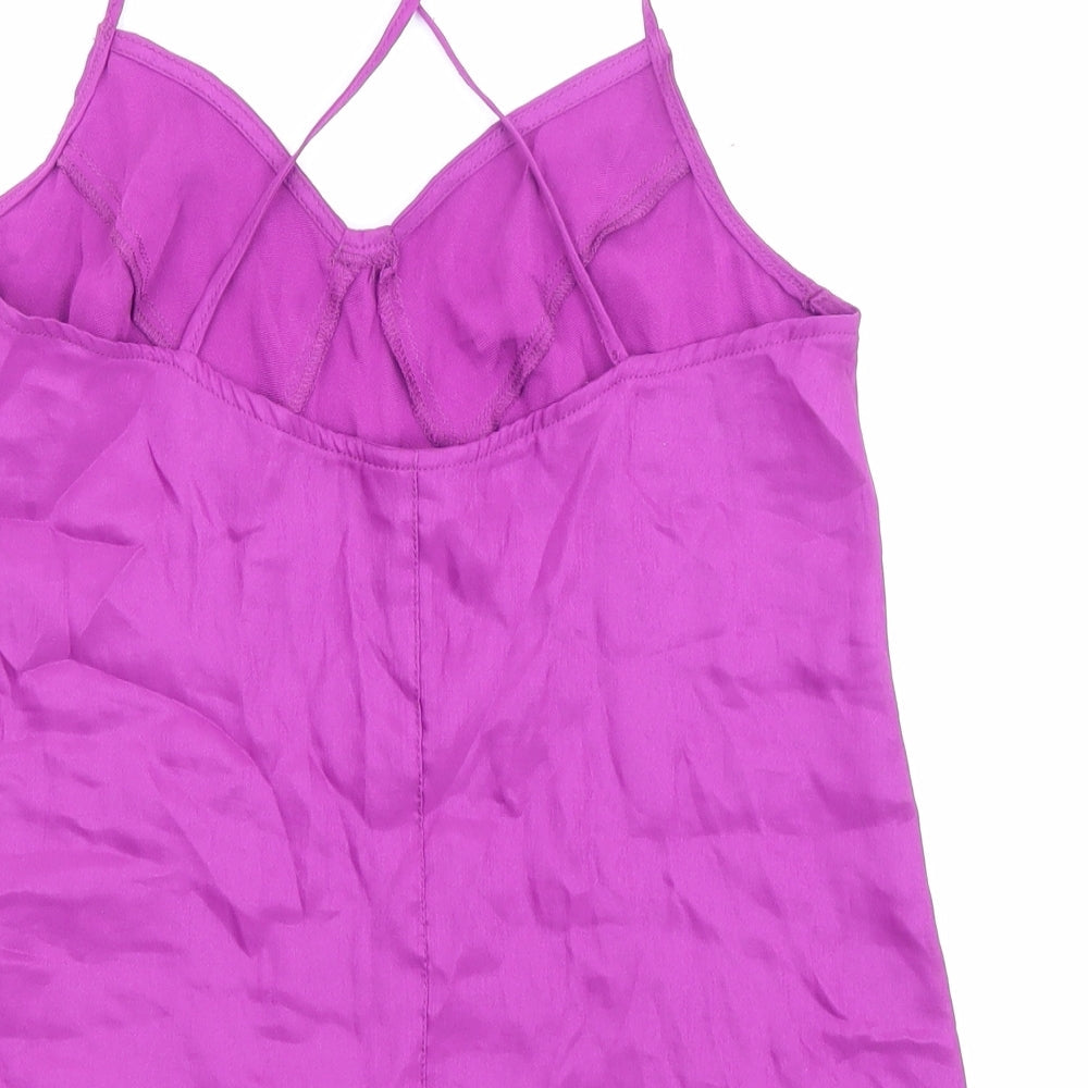 Womens UK Size 8 Topshop Purple Camisole Tank