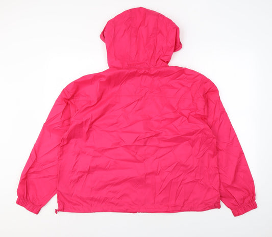Womens UK Size L Marks and Spencer Pink Rain Coat