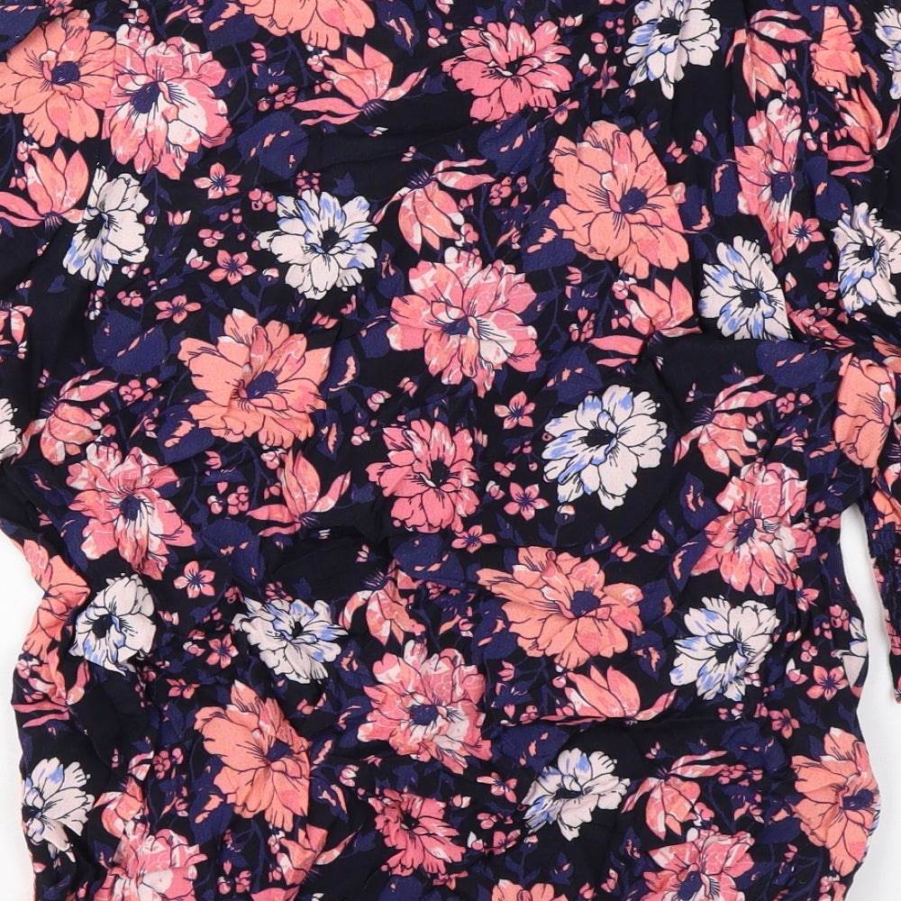Womens UK Size 6 Marks and Spencer Multicoloured Basic Blouse