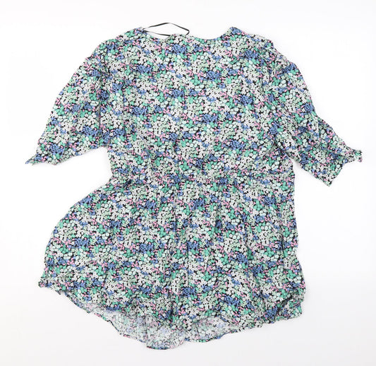 Womens UK Size 10 Marks and Spencer Multicoloured Basic Blouse